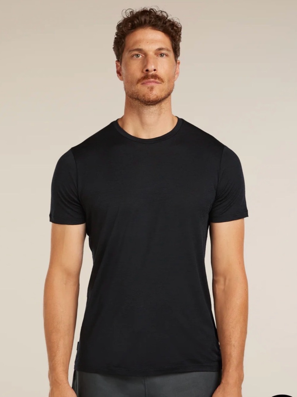 Icebreaker Merino Wool Men’s Black Short-Sleeve Performance Tee size XL